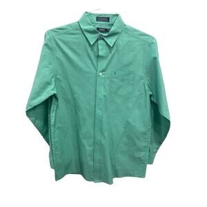 IZOD Boys XL 18/20 Regular Mint Green Button Down Dress Shirt